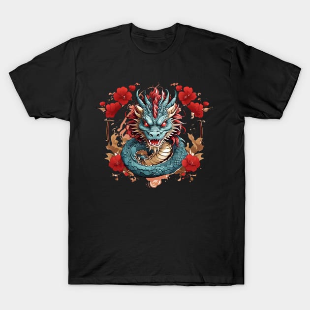 Chinese new year t-shirt,year of the dragon T-Shirt by Pastew Stdio